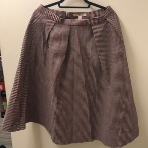 Purple check skirt